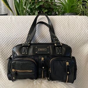 DKNY genuine leather with satin -Original